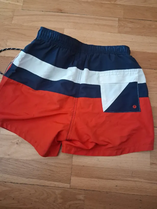 Bañador Nudos Talla S Rayas Azul  Blanco Rojo homb