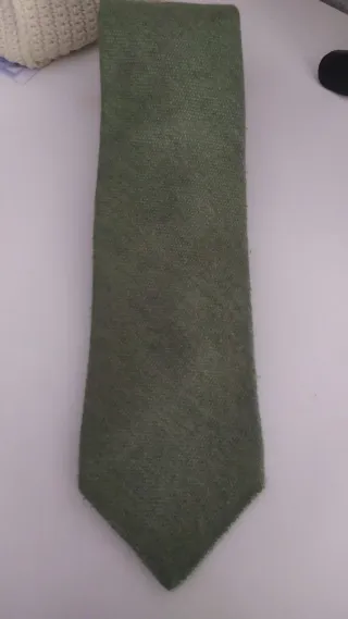 Corbata Breuer Cachemir Verde Oliva