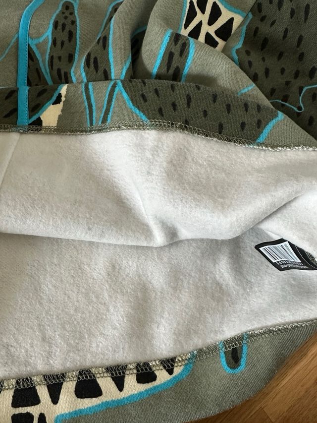 Sudadera Parfois Verde Estampada Talla XS