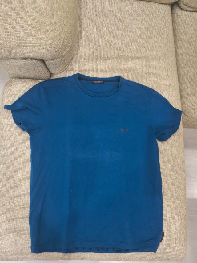 Camiseta Emporio Armani Vintage Y2K Azul Talla M/L