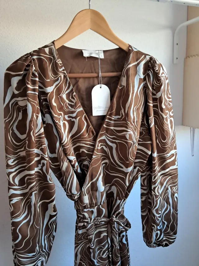 Vestido Polin et Moi Marrón Talla Única