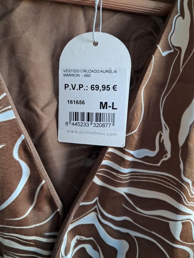 Vestido Polin et Moi Marrón Talla Única