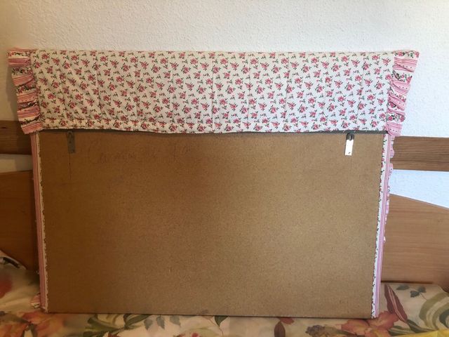 Cabezal Cama 90cm Flores Rosas