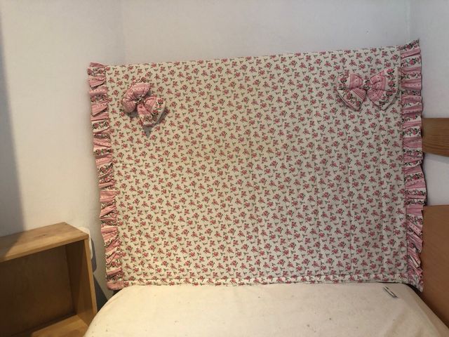 Cabezal Cama 90cm Flores Rosas