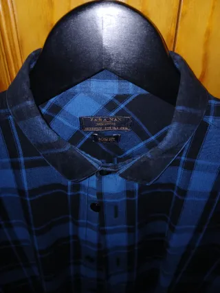 Camisa de cuadros Zara 