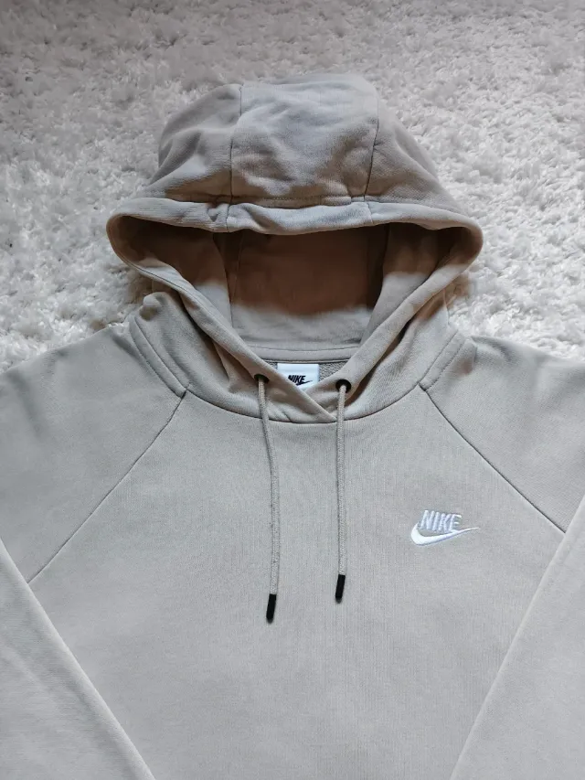 Sudadera Nike beige original L – estilo streetwear