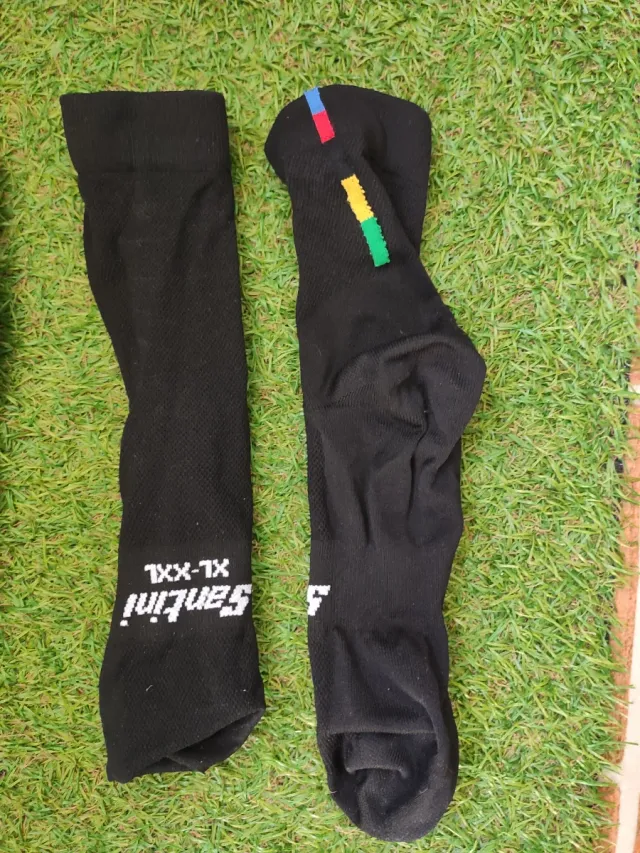 Calcetines Santini UCI Negros XL-XXL (2 uds)