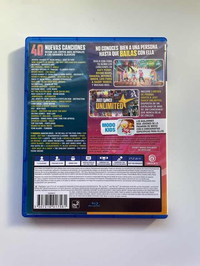Just Dance 2018 PS4
