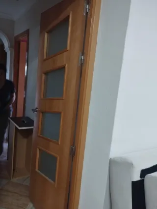 Puertas de madera con cristales Precio negociable
