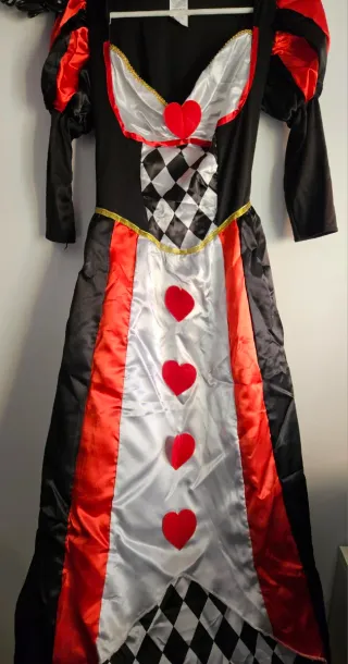 Disfraz Reina de Corazones Kimokawaii Mujer