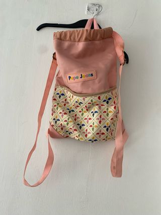 Mochila Pepe Jeans rosa con estampado