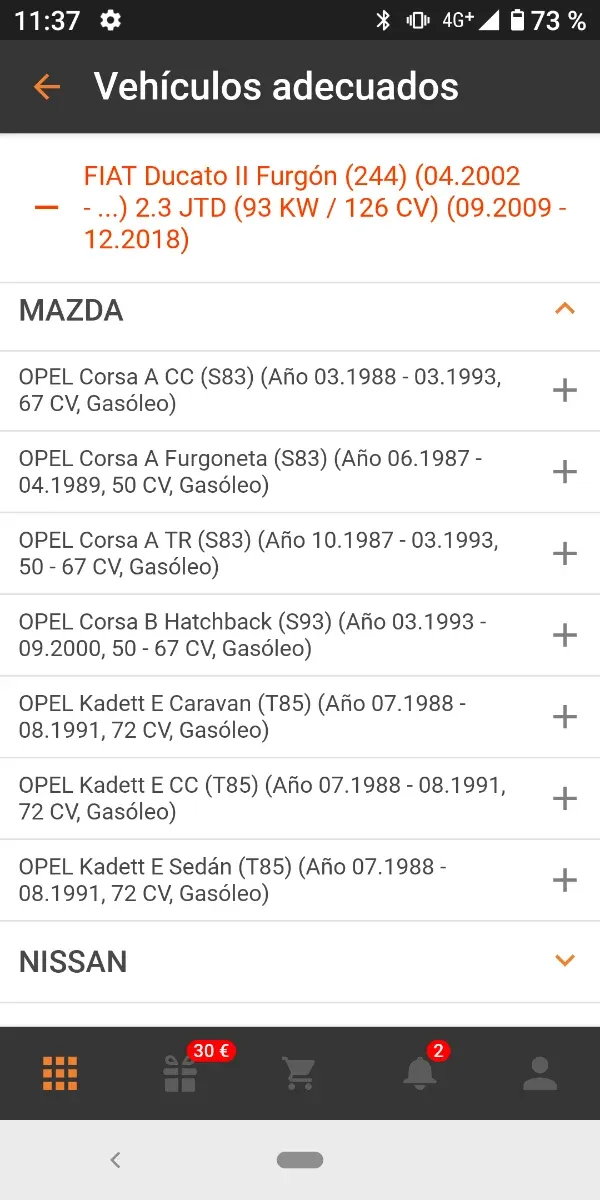 Filtro de Aceite Japanparts FO-120S