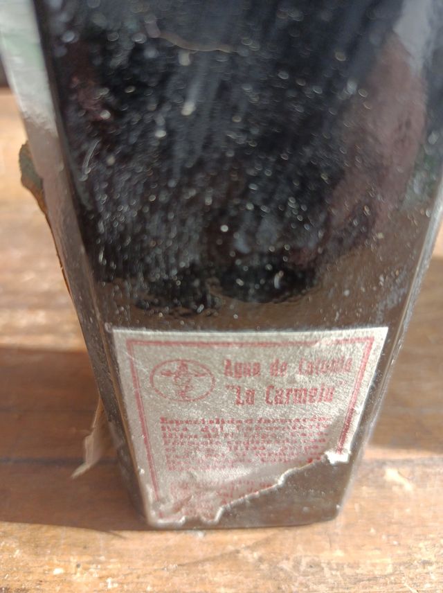 Frasco Antiguo colonia  Carmela