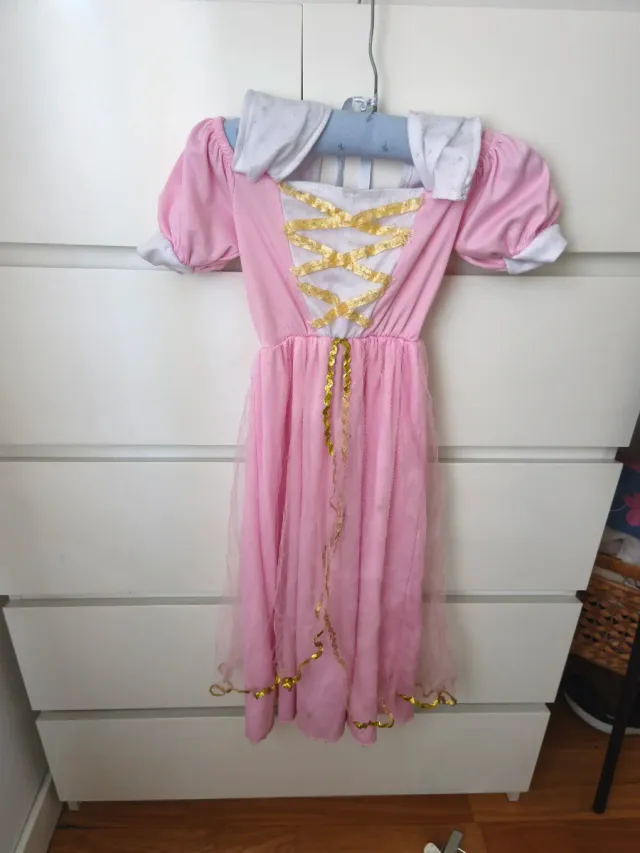 Vestido Princesa Aurora Rosa para 4 años