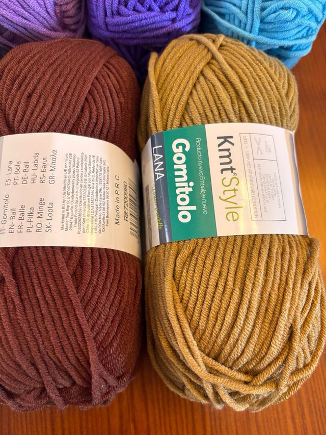 Ovillos de Lana 100% acrílico 100gr