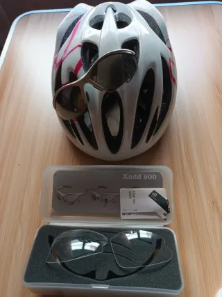 Casco y gafas ciclismo Xudd 500