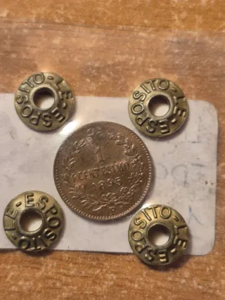 Lotto 6 monete Umberto I 1896