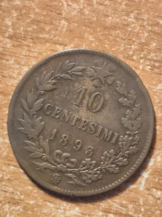 Lotto 6 monete Umberto I 1896