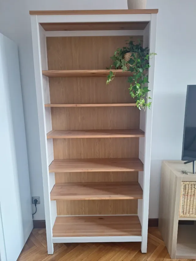 Librería Ikea Hemnes Madera Blanca