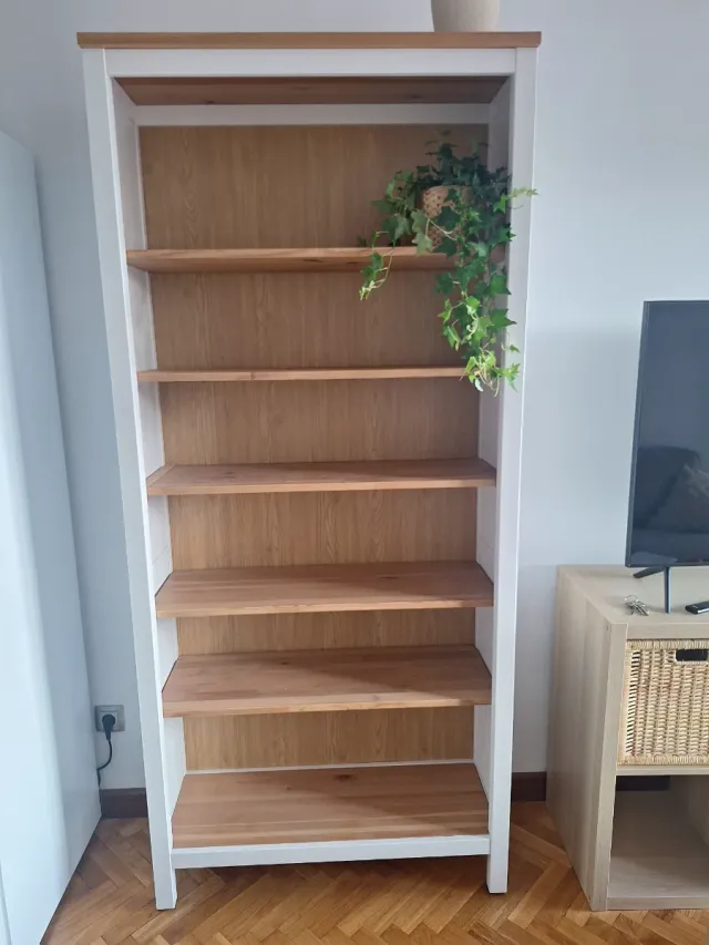 Librería Ikea Hemnes Madera Blanca