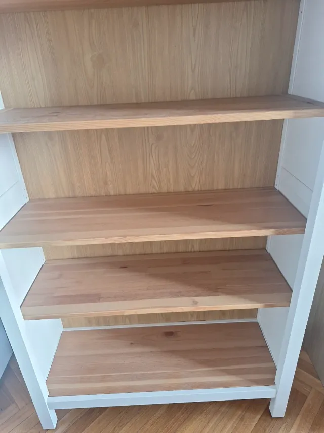 Librería Ikea Hemnes Madera Blanca
