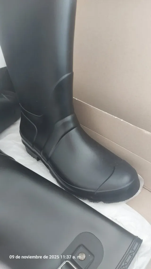 Botas de agua negras.Made in Italy.