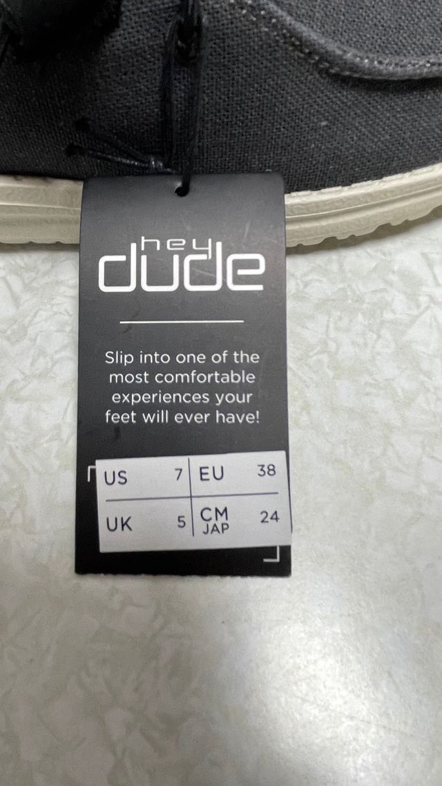 Hey Dude Talla 38 Negro/Beige