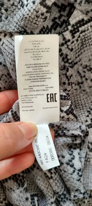 Camisa Michael Kors NR 38 Nova Original