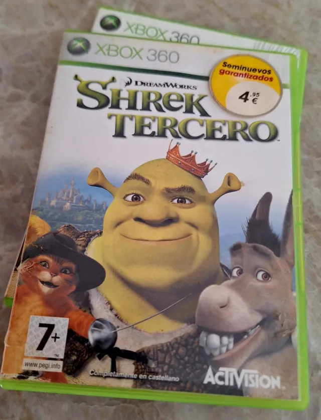 Juegos Shrek Tercero y Felices Para Siempre XBox 3