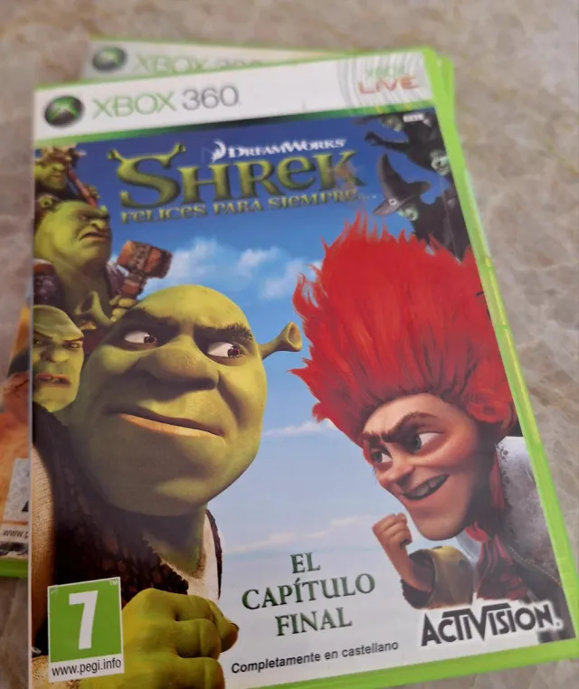 Juegos Shrek Tercero y Felices Para Siempre XBox 3
