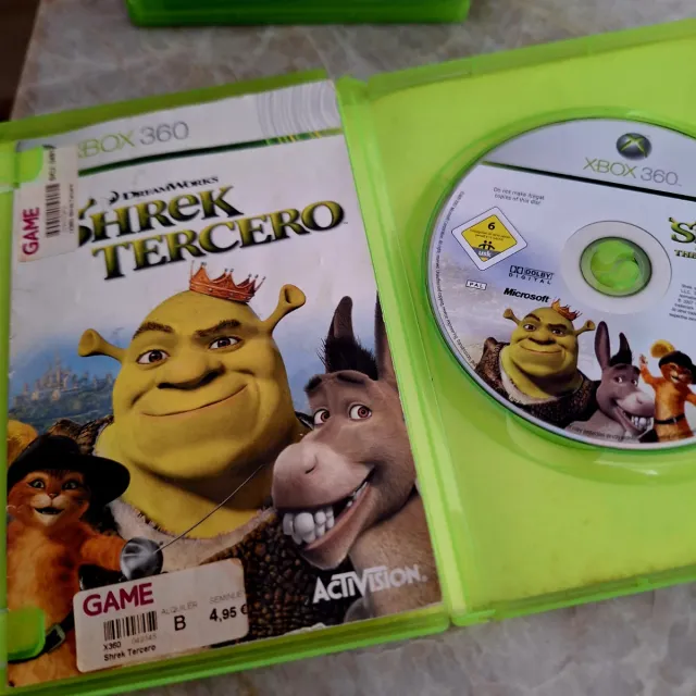 Juegos Shrek Tercero y Felices Para Siempre XBox 3