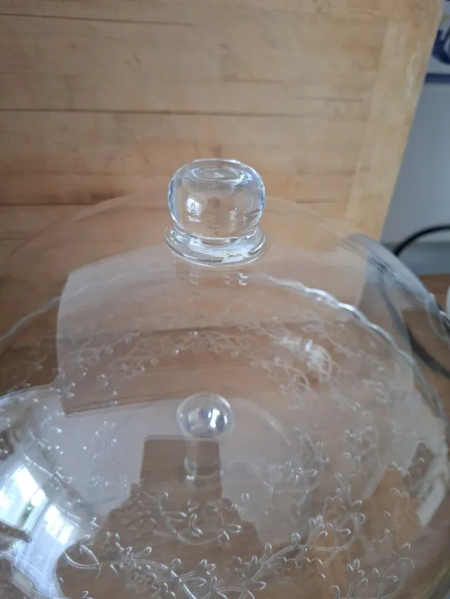 Soporte cristal tartas con tapa