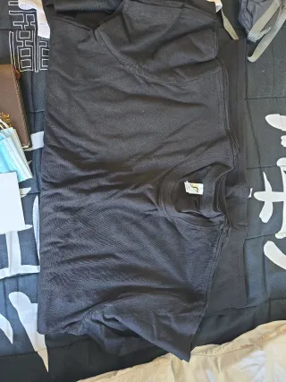 7 Camisetas negras talla XL