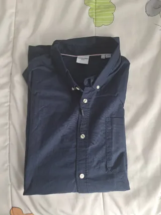 Camisa Jack & Jones Azul Talla 4XL