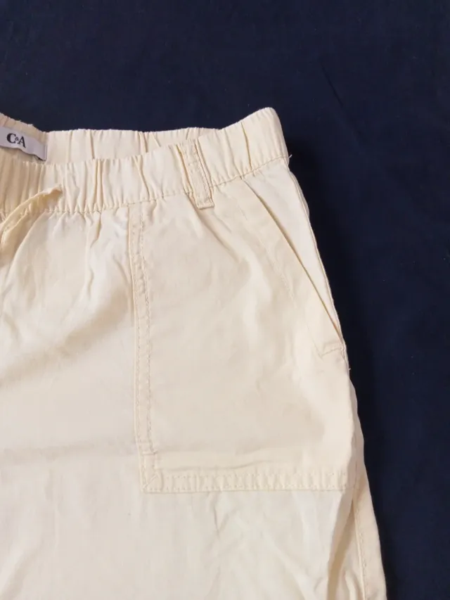 Shorts C&A Mujer Amarillos