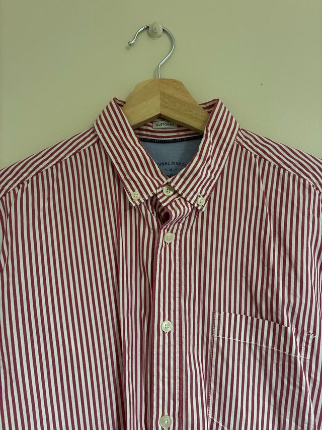 Camisa Springfield Rayas Rojas Talla M