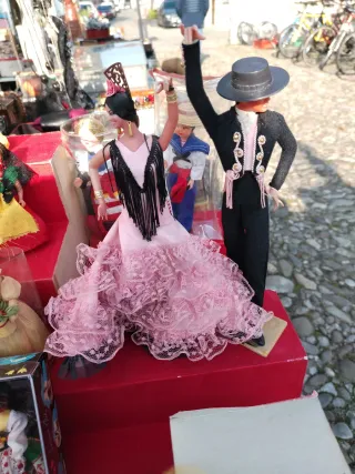 Statuine Spagnole Coppia Ballerini Flamenco