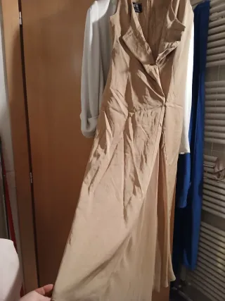 Abito lungo beige