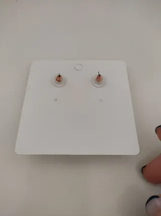 Pendientes largos fiesta cristales azules y brillo