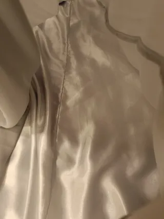 Vestido fiesta gris pedrería