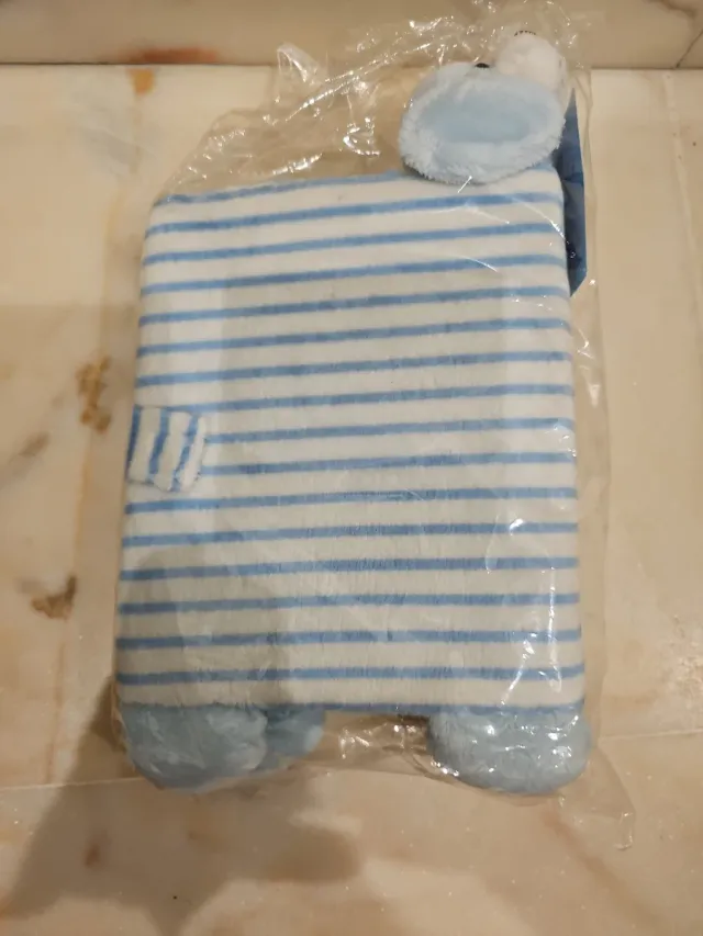 Álbum fotos bebé azul con peluche