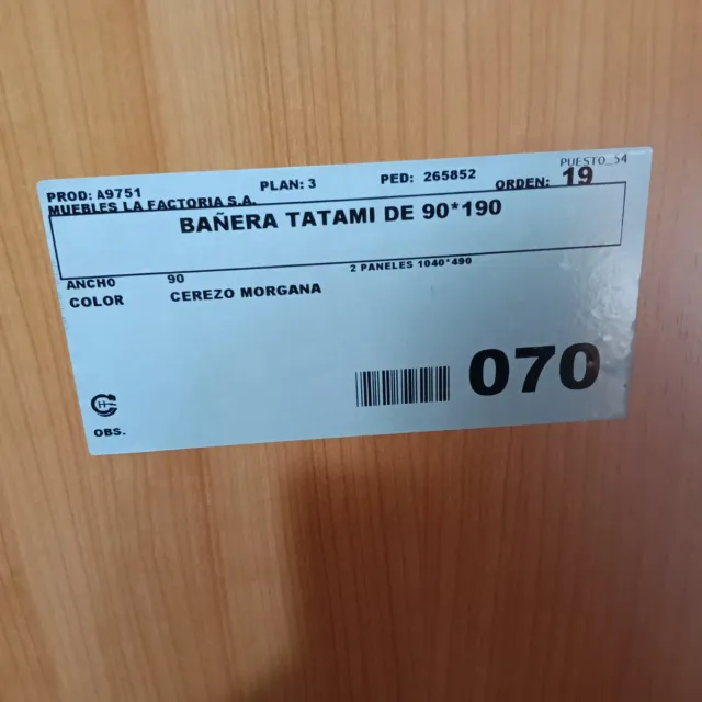 Cama Tatami Madera 104x203