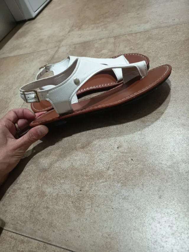 Sandalias blancas mujer talla 37
