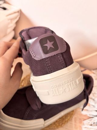 Converse Morado/Blanco Plataforma