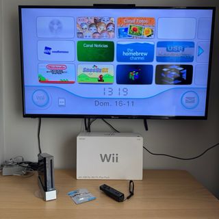 Nintendo Wii 128GB Negra con caja y juegos