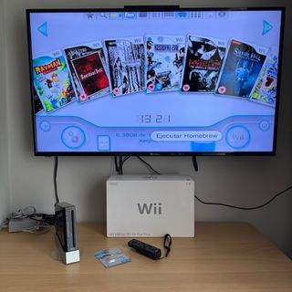 Nintendo Wii 128GB Negra con caja y juegos
