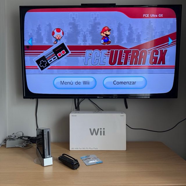 Nintendo Wii 128GB Negra con caja y juegos