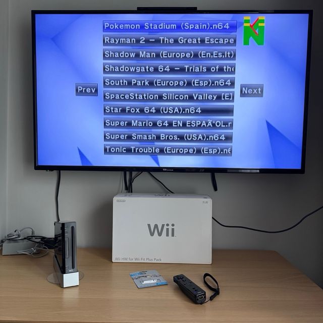 Nintendo Wii 128GB Negra con caja y juegos