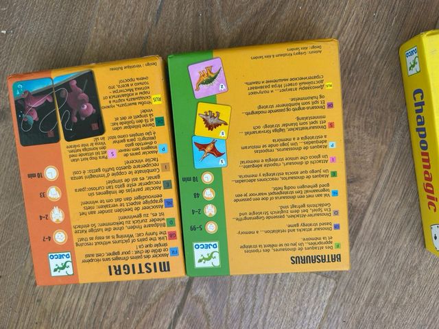 Lote 4 juegos de cartas Djeco