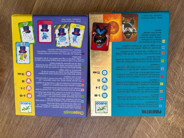 Lote 4 juegos de cartas Djeco